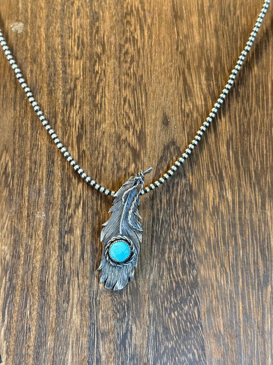 Feather Pendant- TS Designs