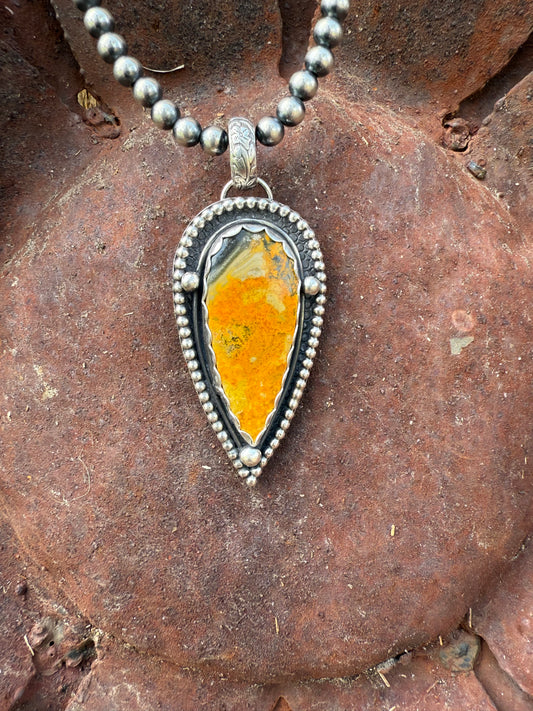 Unique Bumblebee Jasper Pendant- TSD