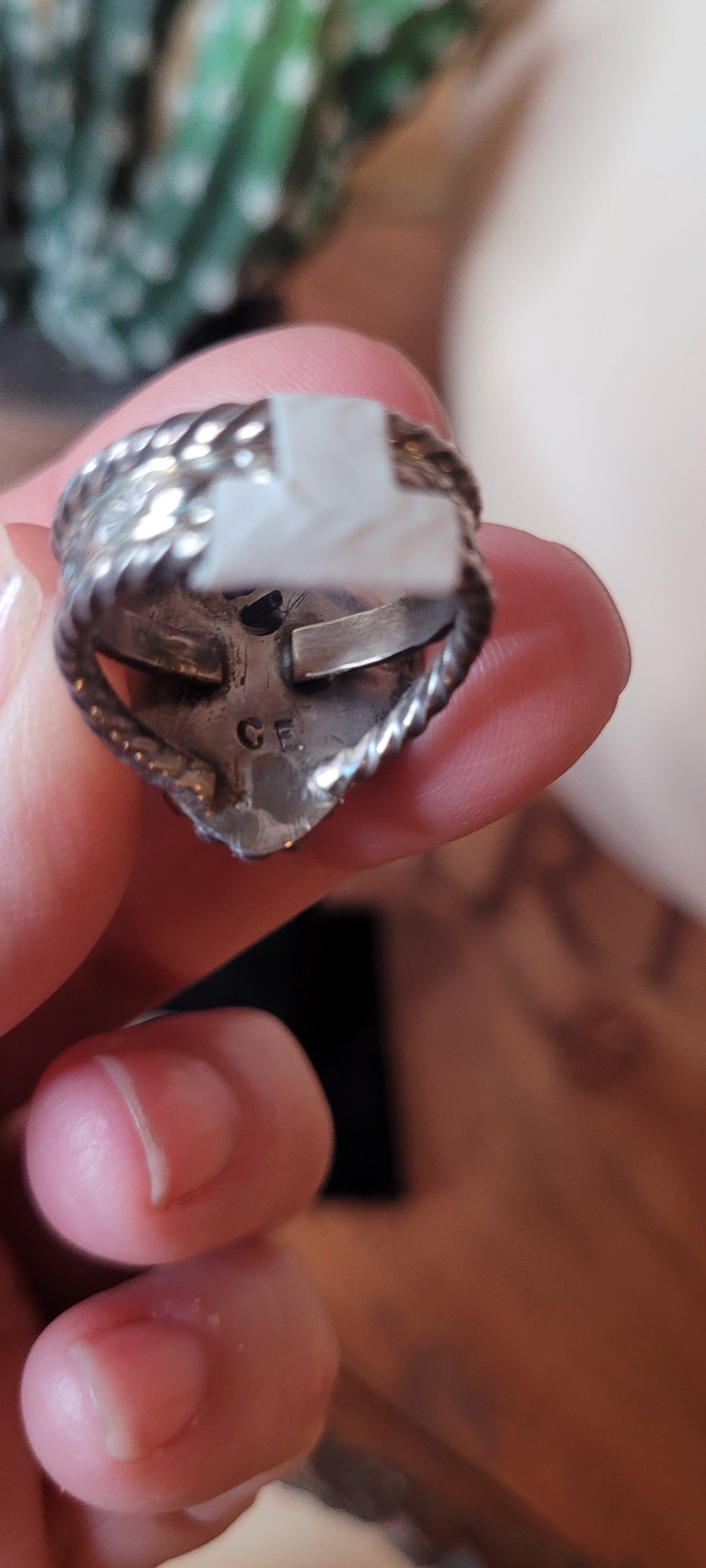 Intricate Turquoise Heart Ring