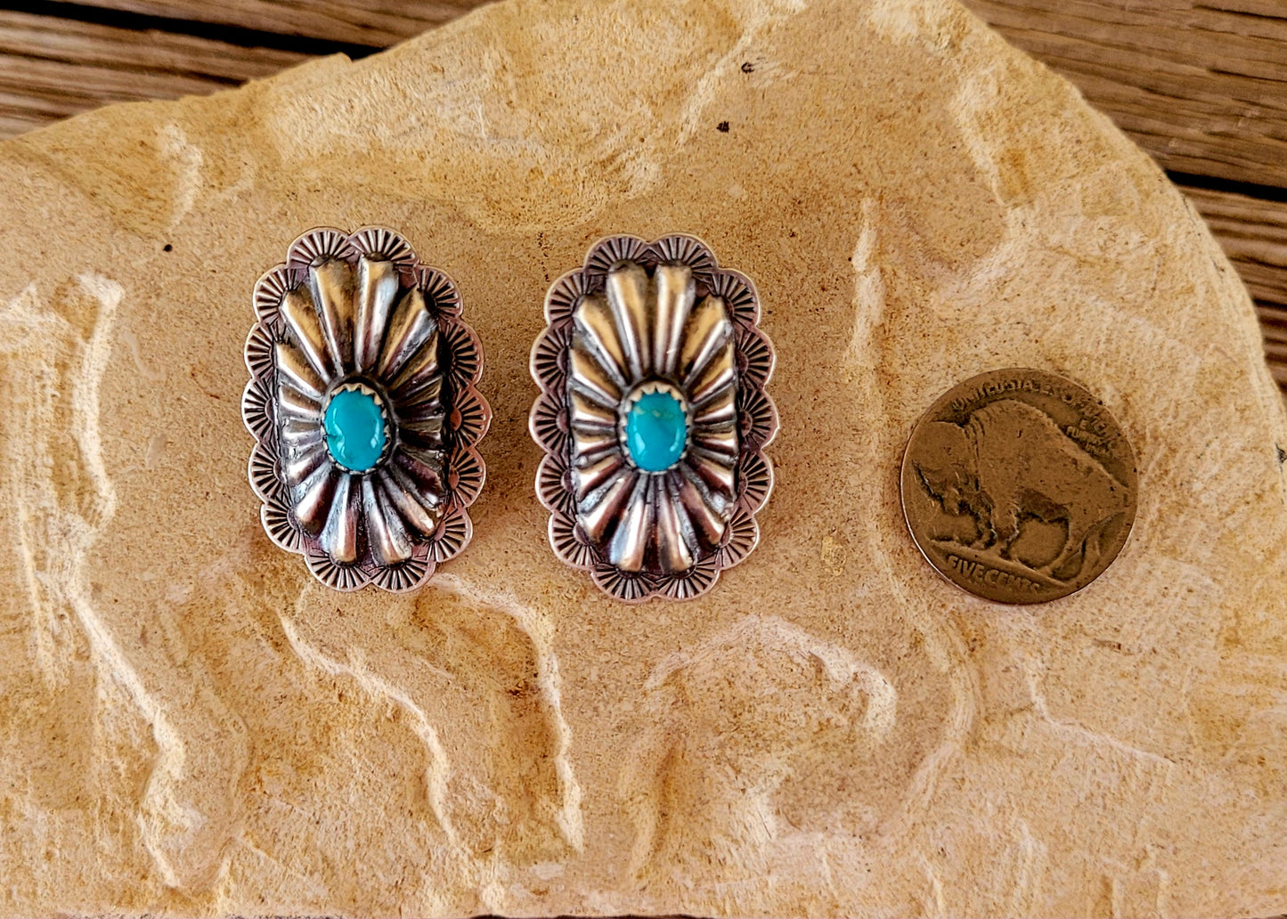 Kingman Oval Stamped Concho