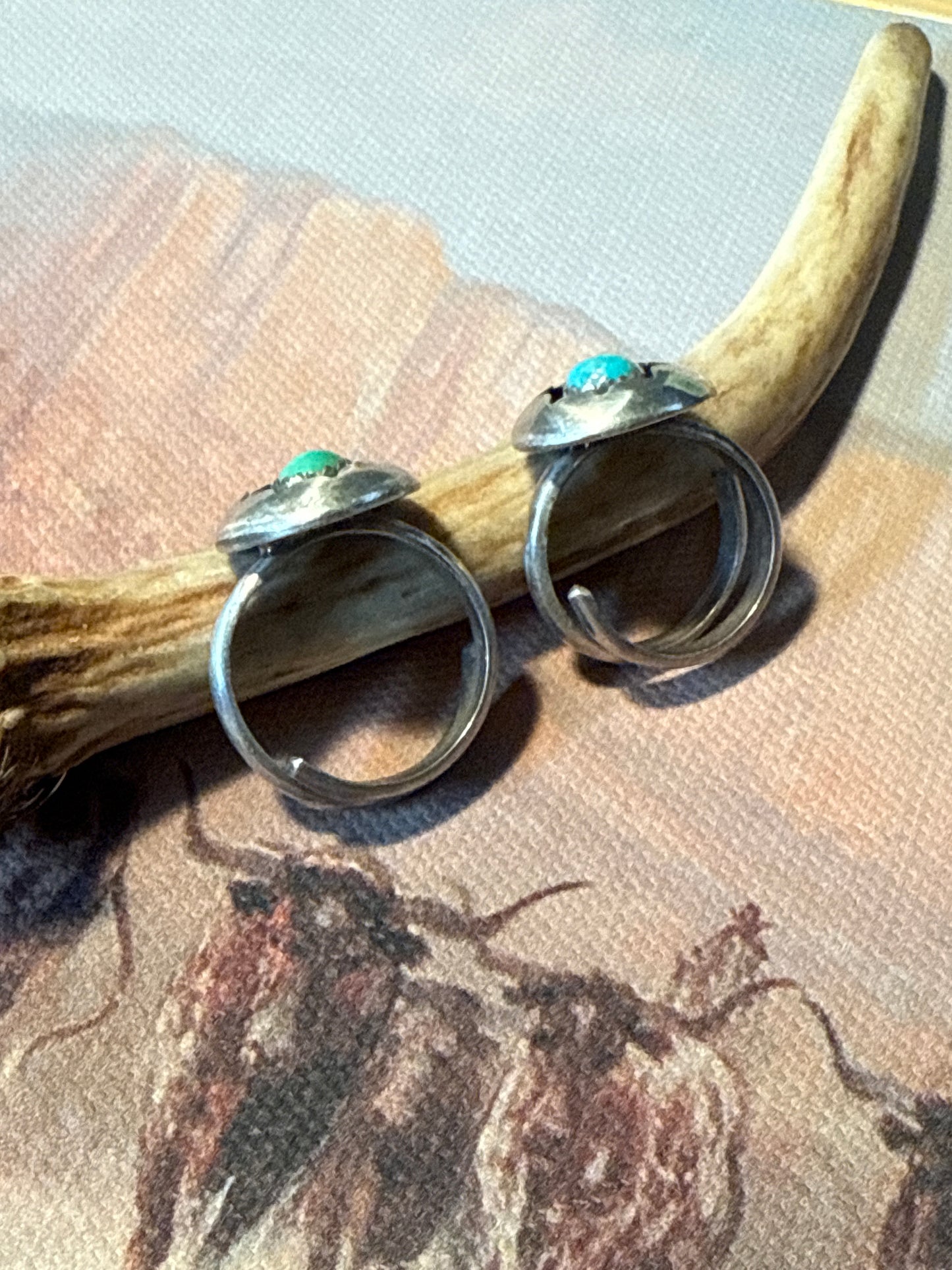 Sterling Silver Turquoise Shadowbox Ring