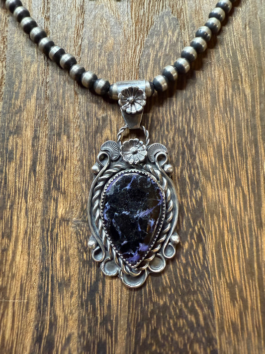 Deep Purple Charoite Pendant-TS Designs