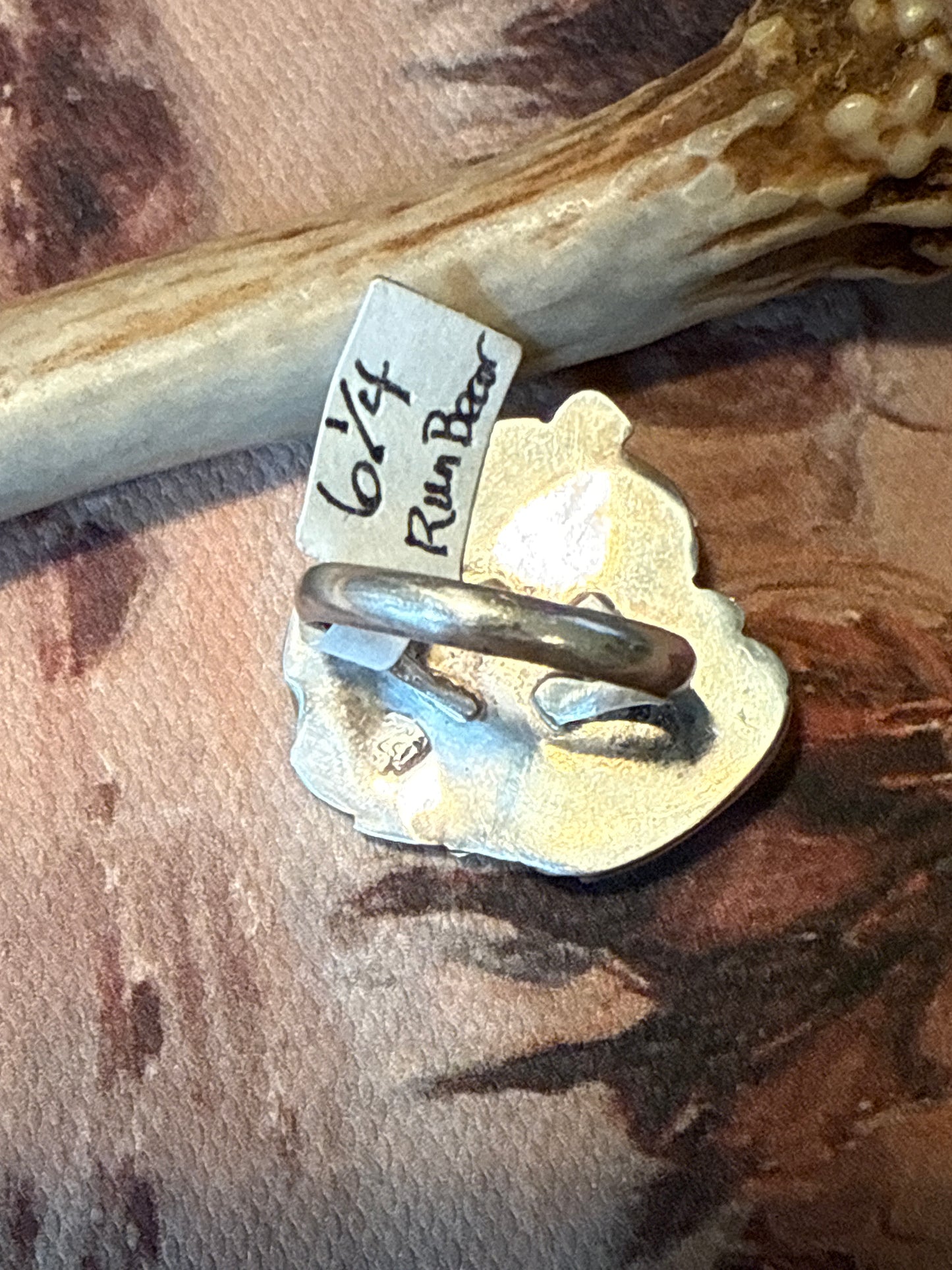 Vintage Feather & Turquoise Ring
