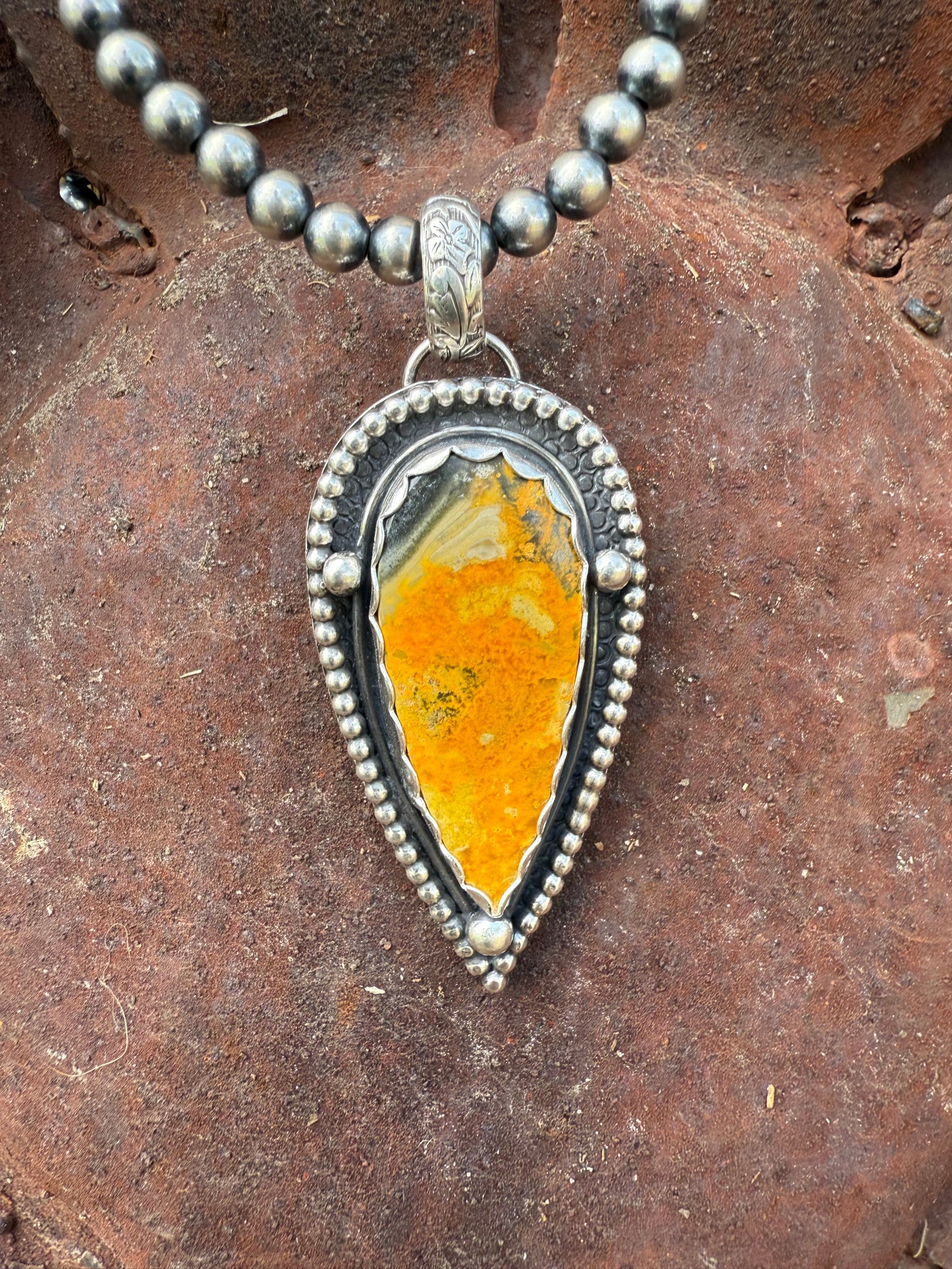 Unique Bumblebee Jasper Pendant- TSD