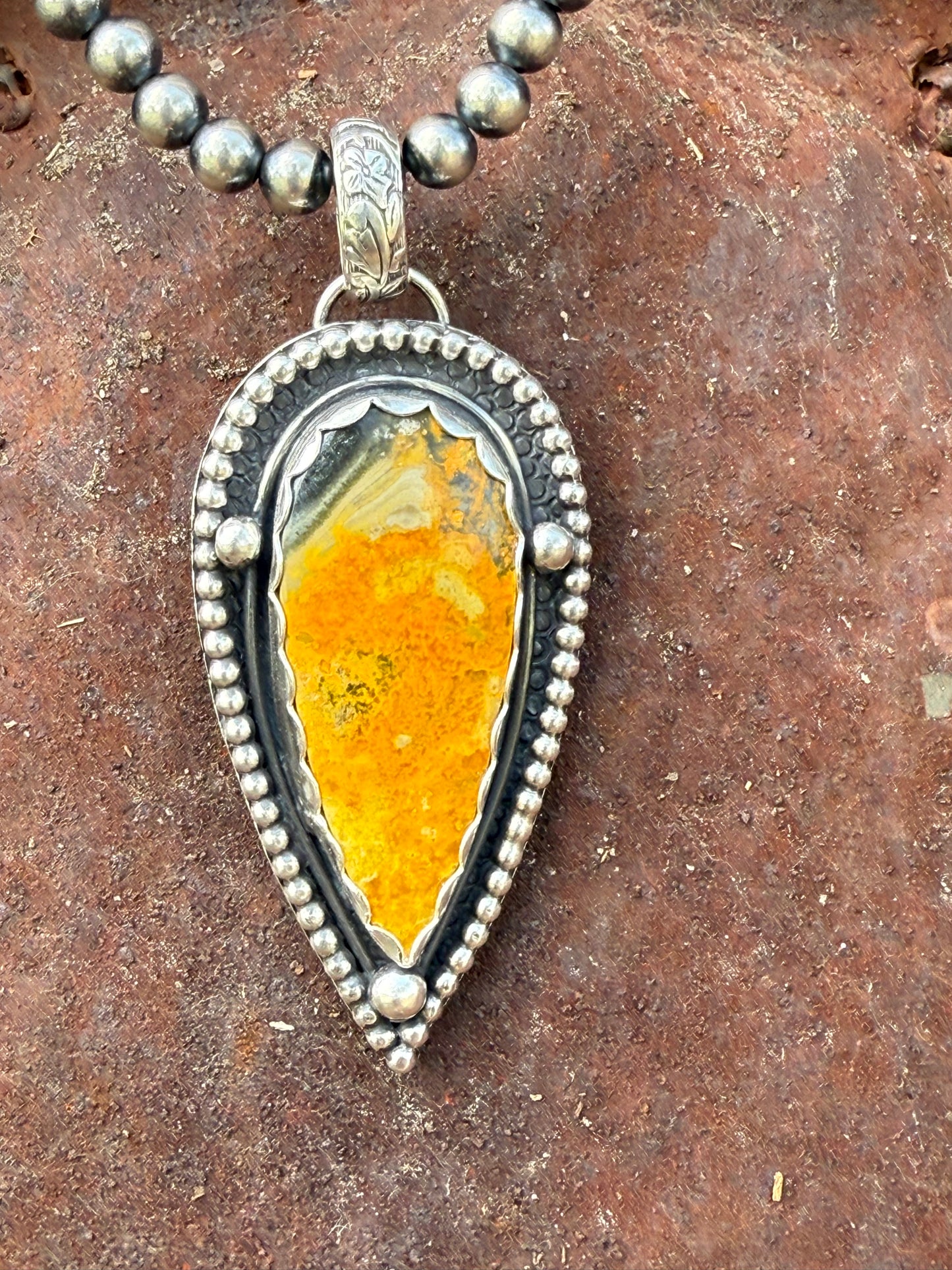 Unique Bumblebee Jasper Pendant- TSD