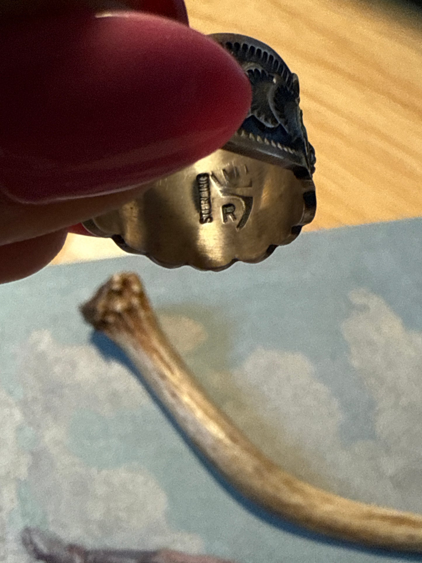 Stamped Sterling Ring