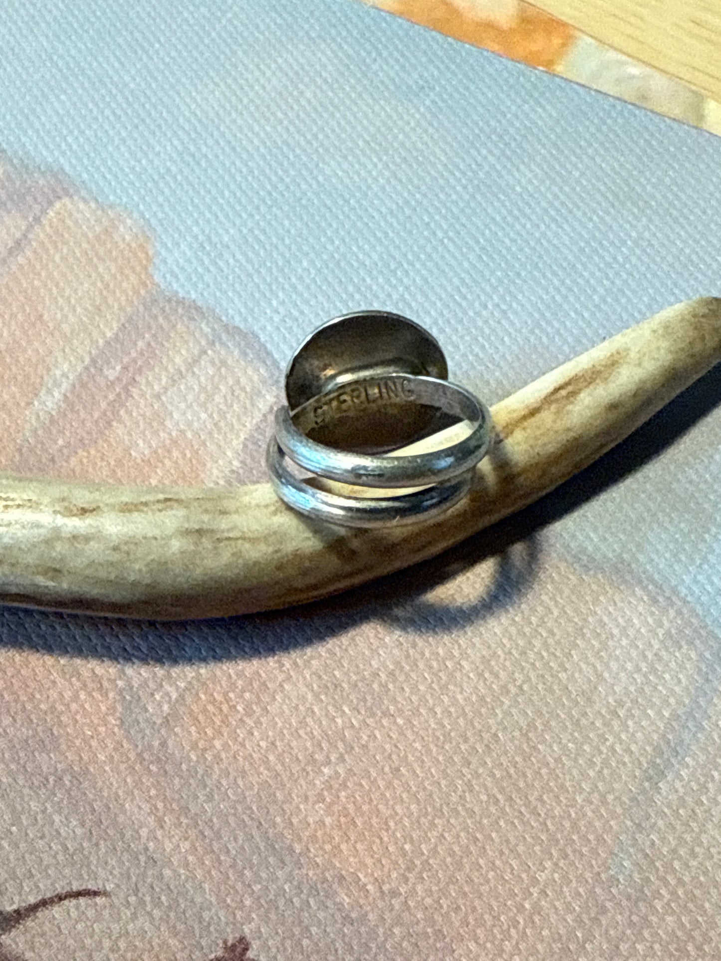 Sterling Silver Turquoise Shadowbox Ring