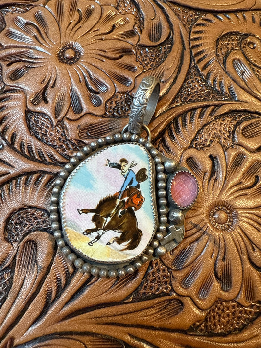 Bucking Bronc Pendant- TS DesignsSize