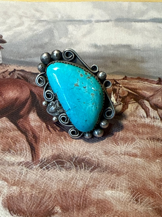 Adjustable Turquoise Ring