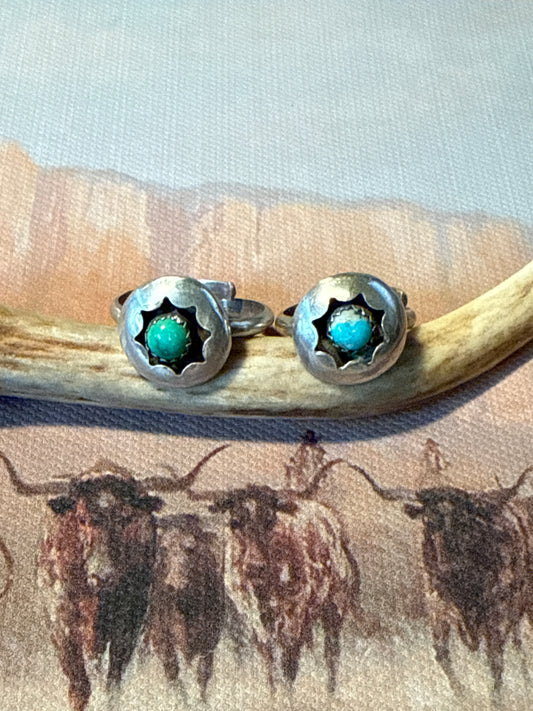 Sterling Silver Turquoise Shadowbox Ring