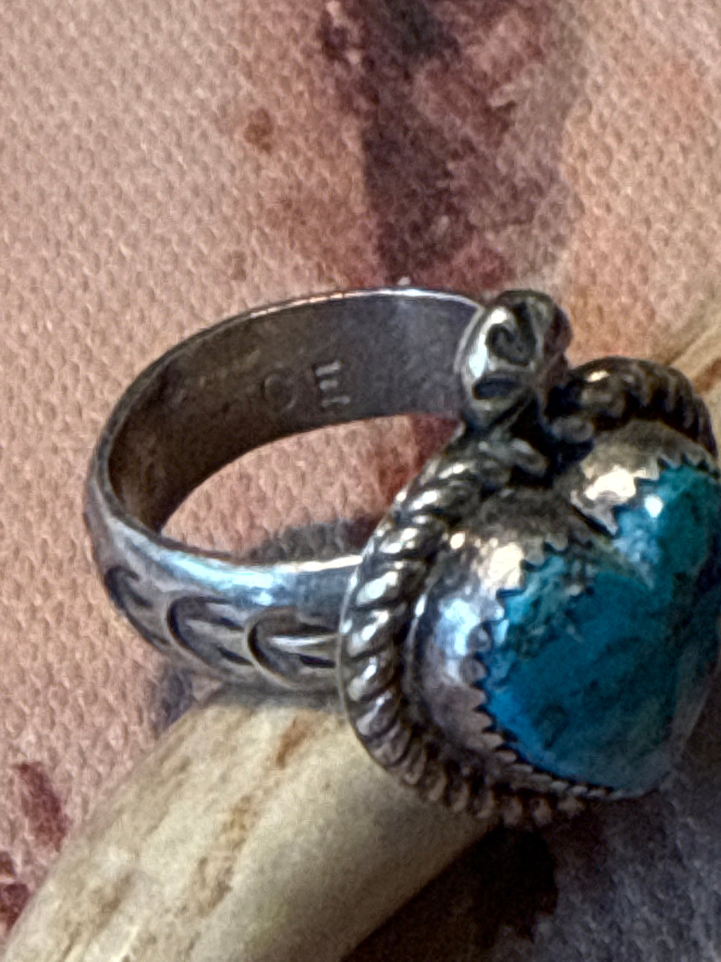 Turquoise Heart Ring
