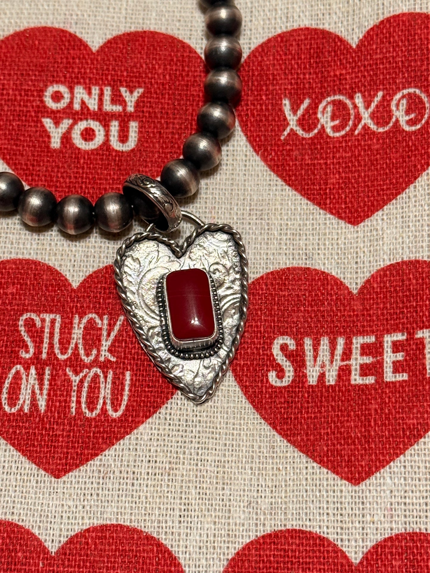 Rosarita Red Heart Pendant