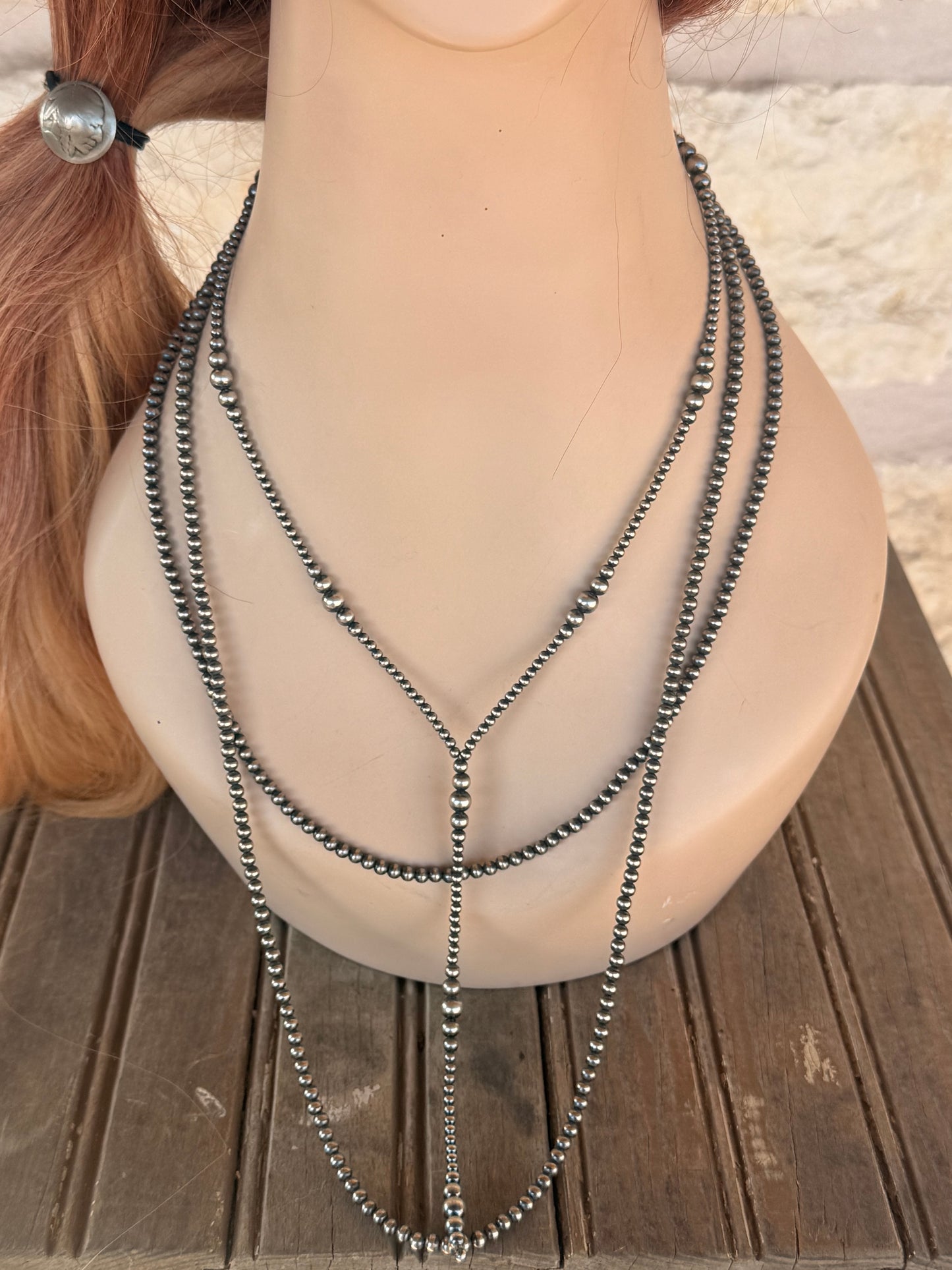 30" Navajo-Style Pearls 4mm