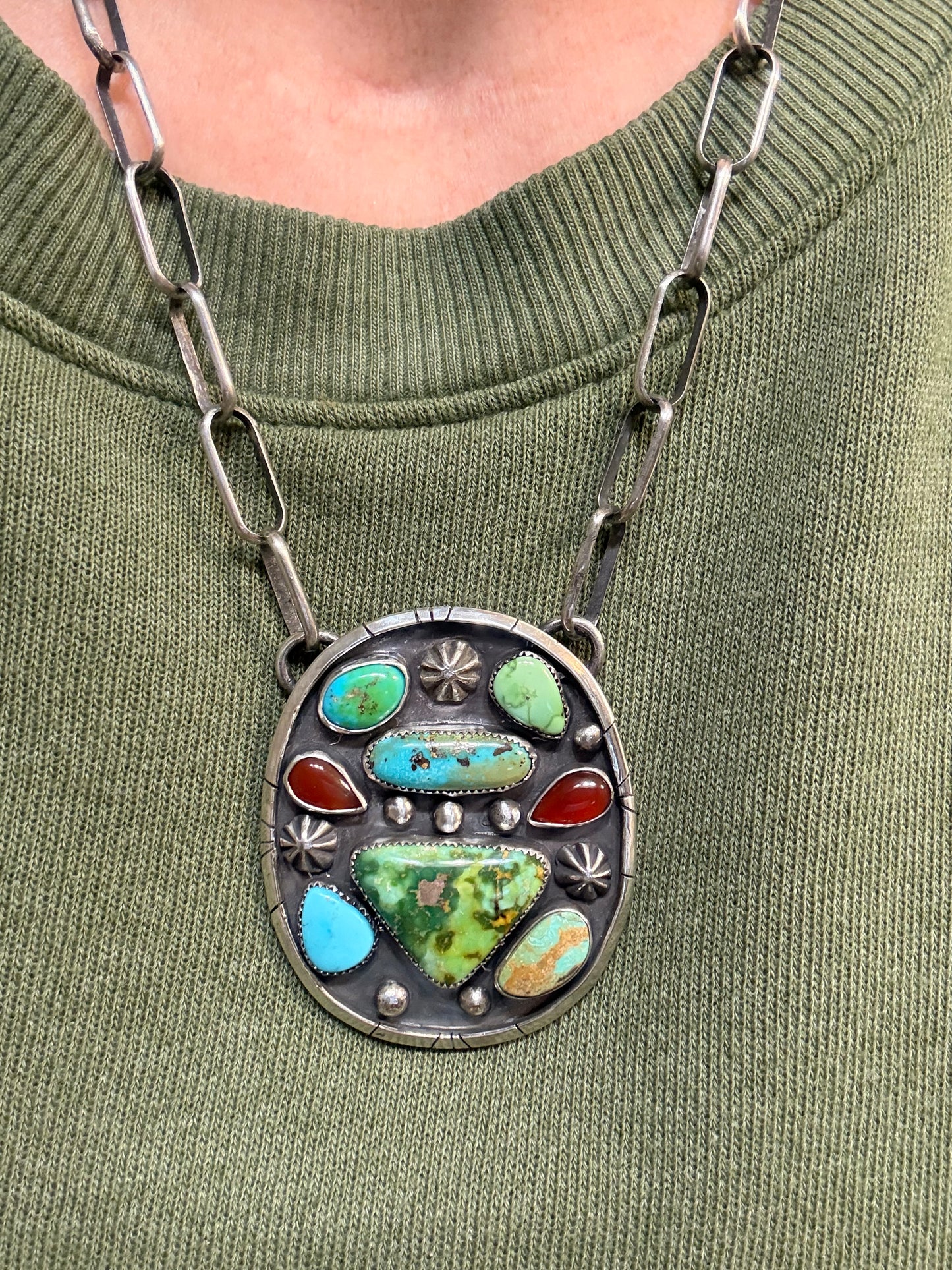 Multi-Stone 'CHUNK' Necklace