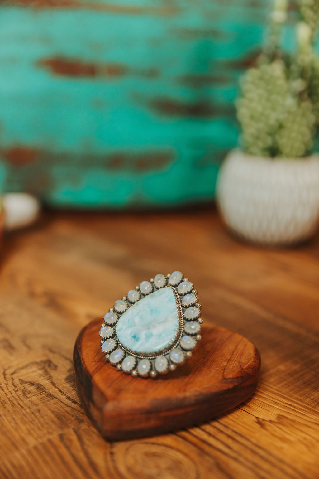 Larimar Statement Ring