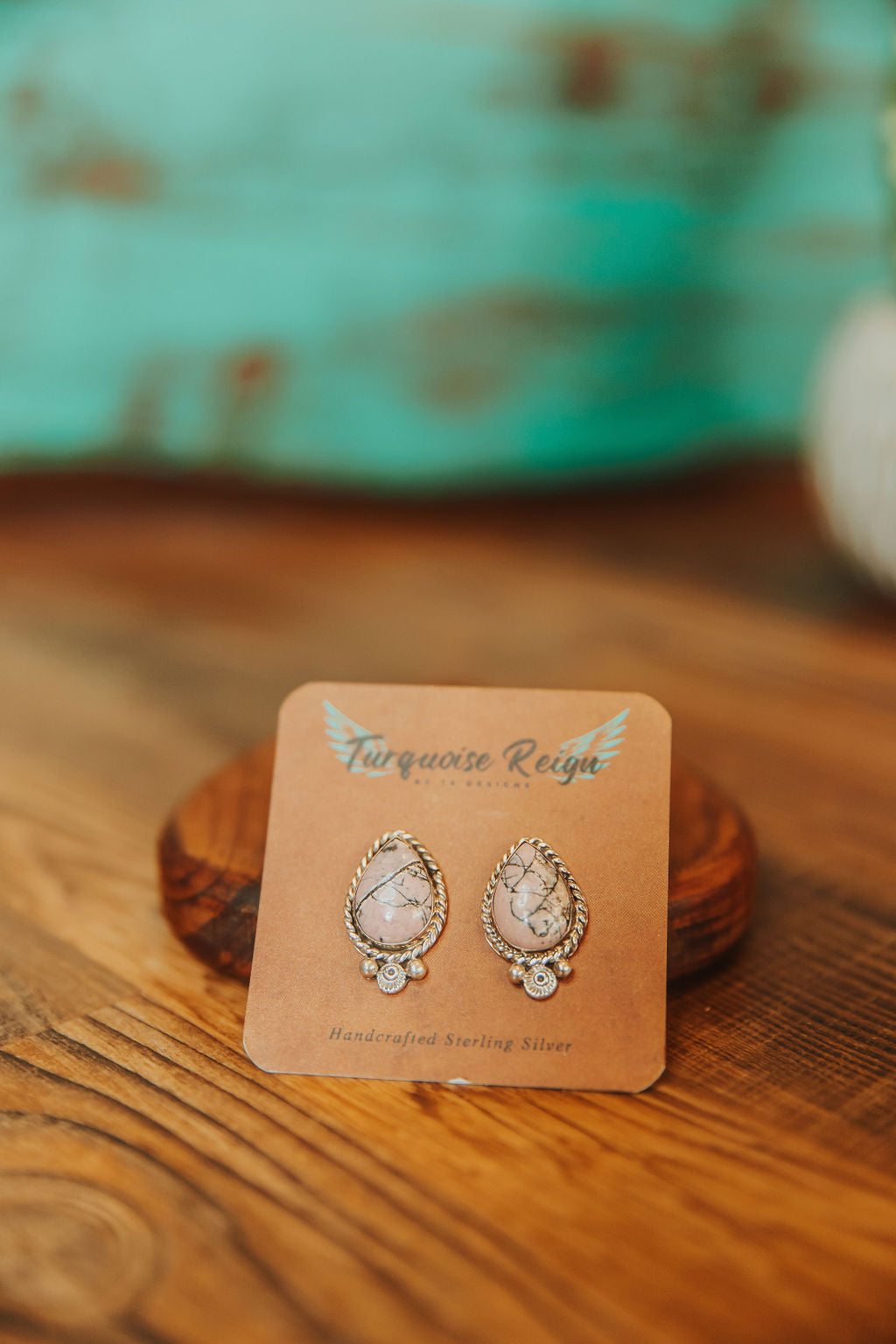 Sterling & Rhodonite Earrings