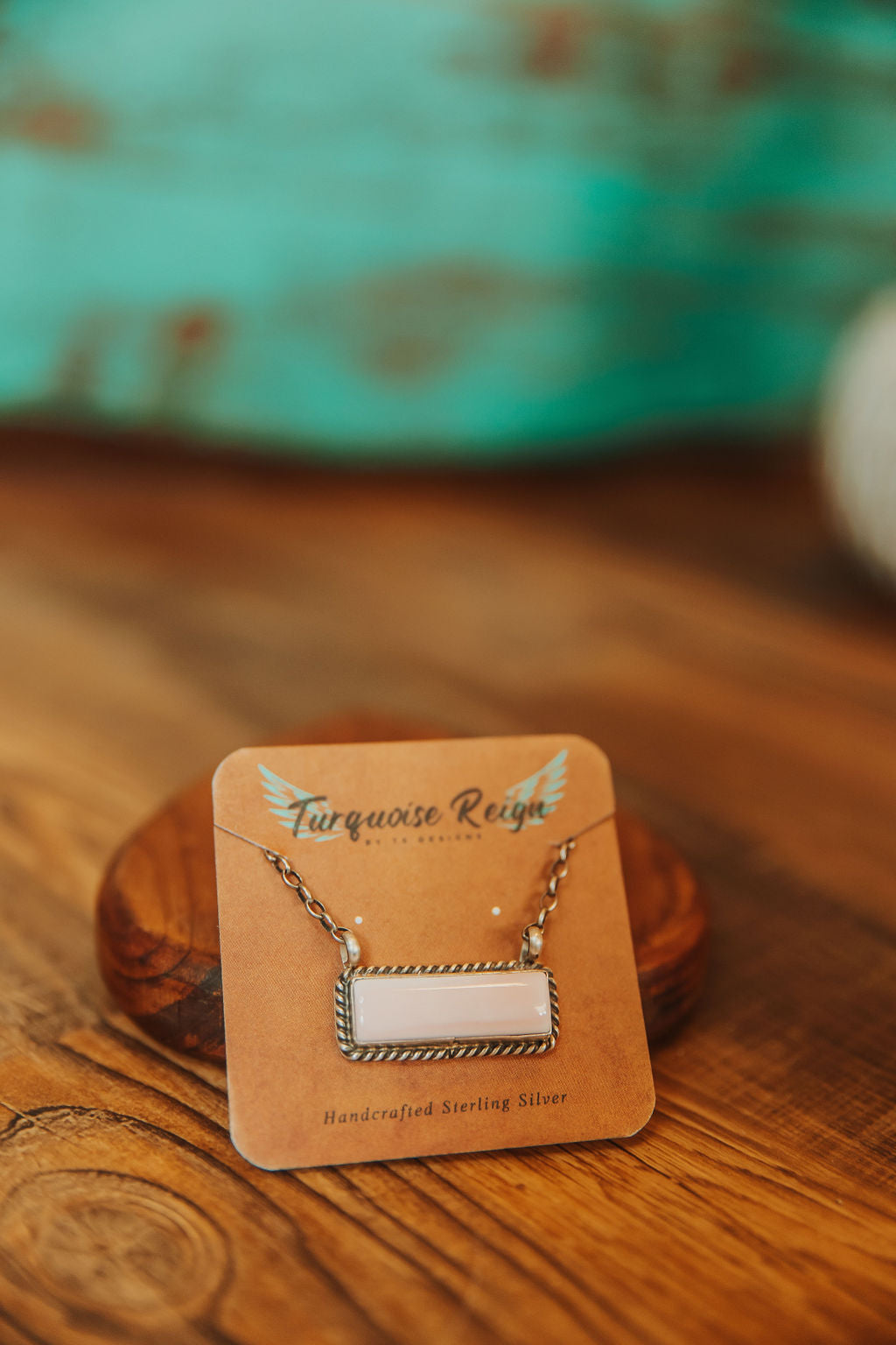Sterling & Pink Conch Necklace Pendant w/ Sterling Chain