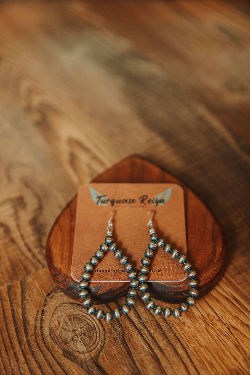 Sterling Pearls Teardrop Hoops