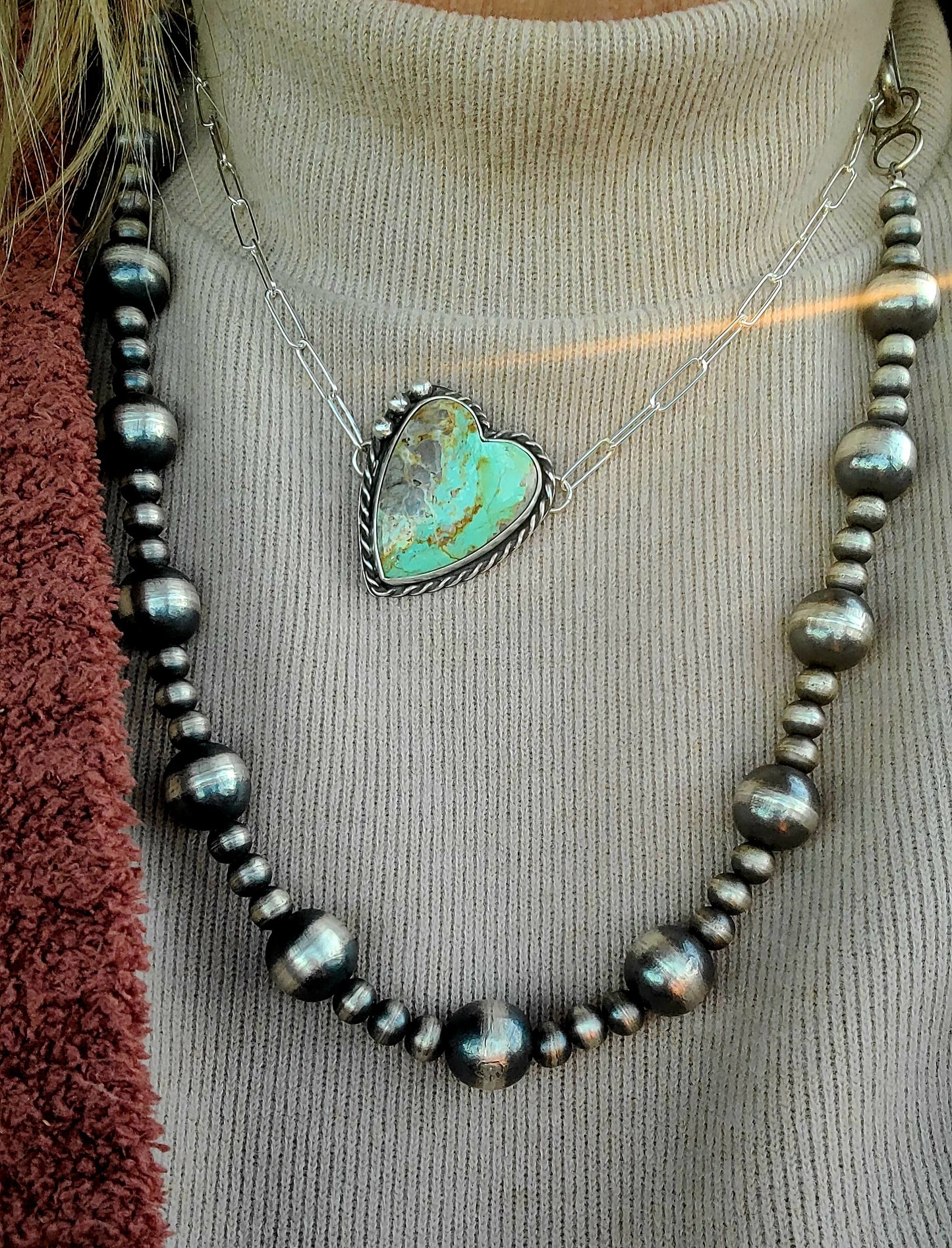 Turquoise Heart Necklace