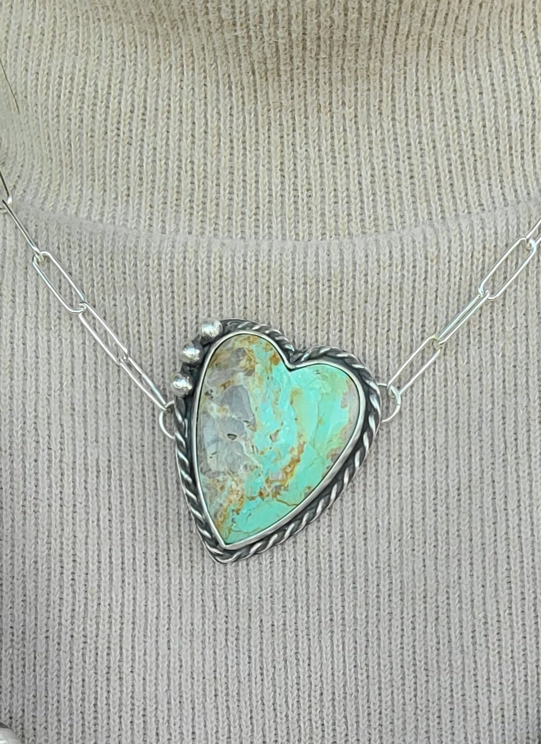 Turquoise Heart Necklace