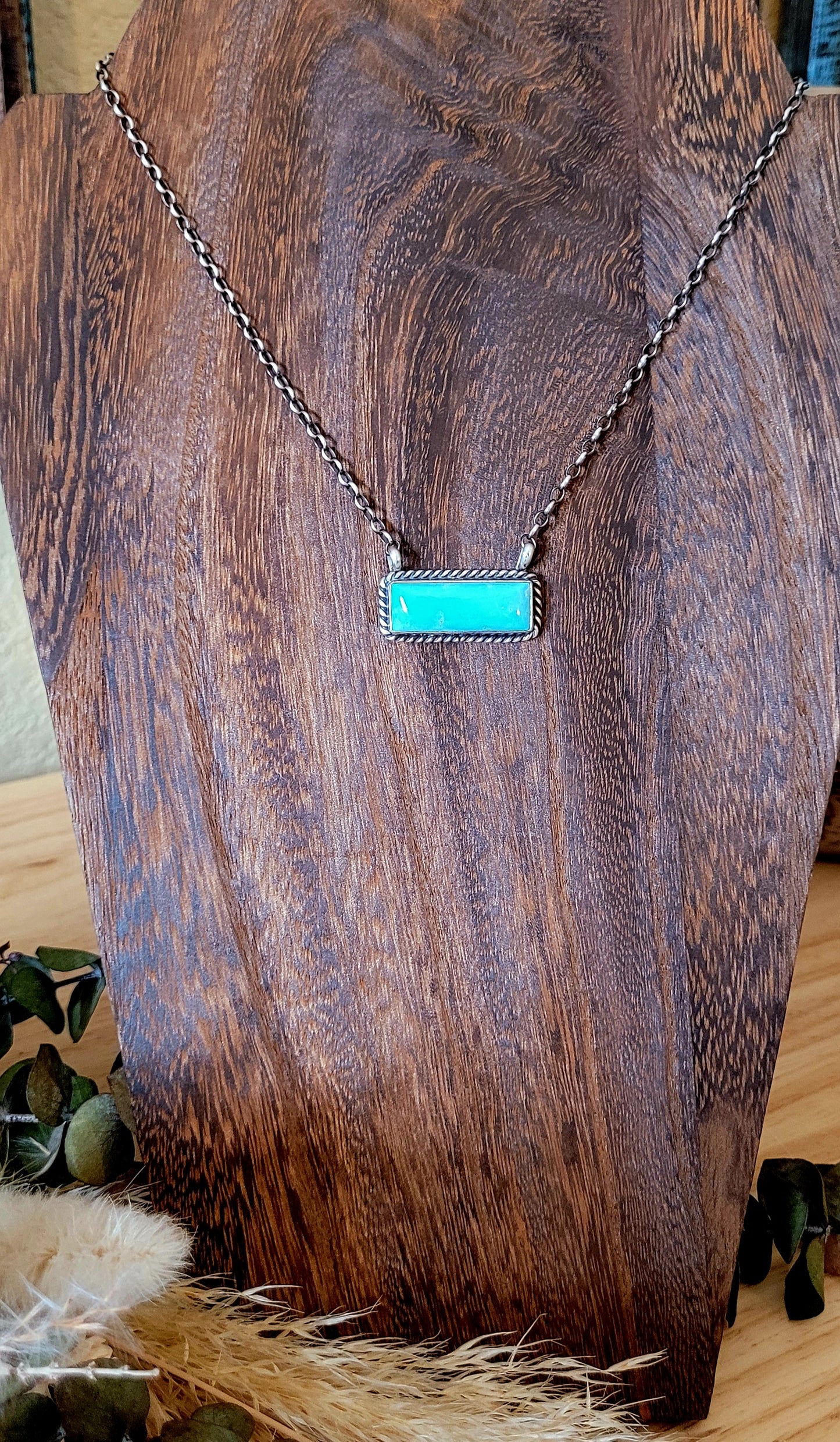 Large Kingman Bar Necklace
