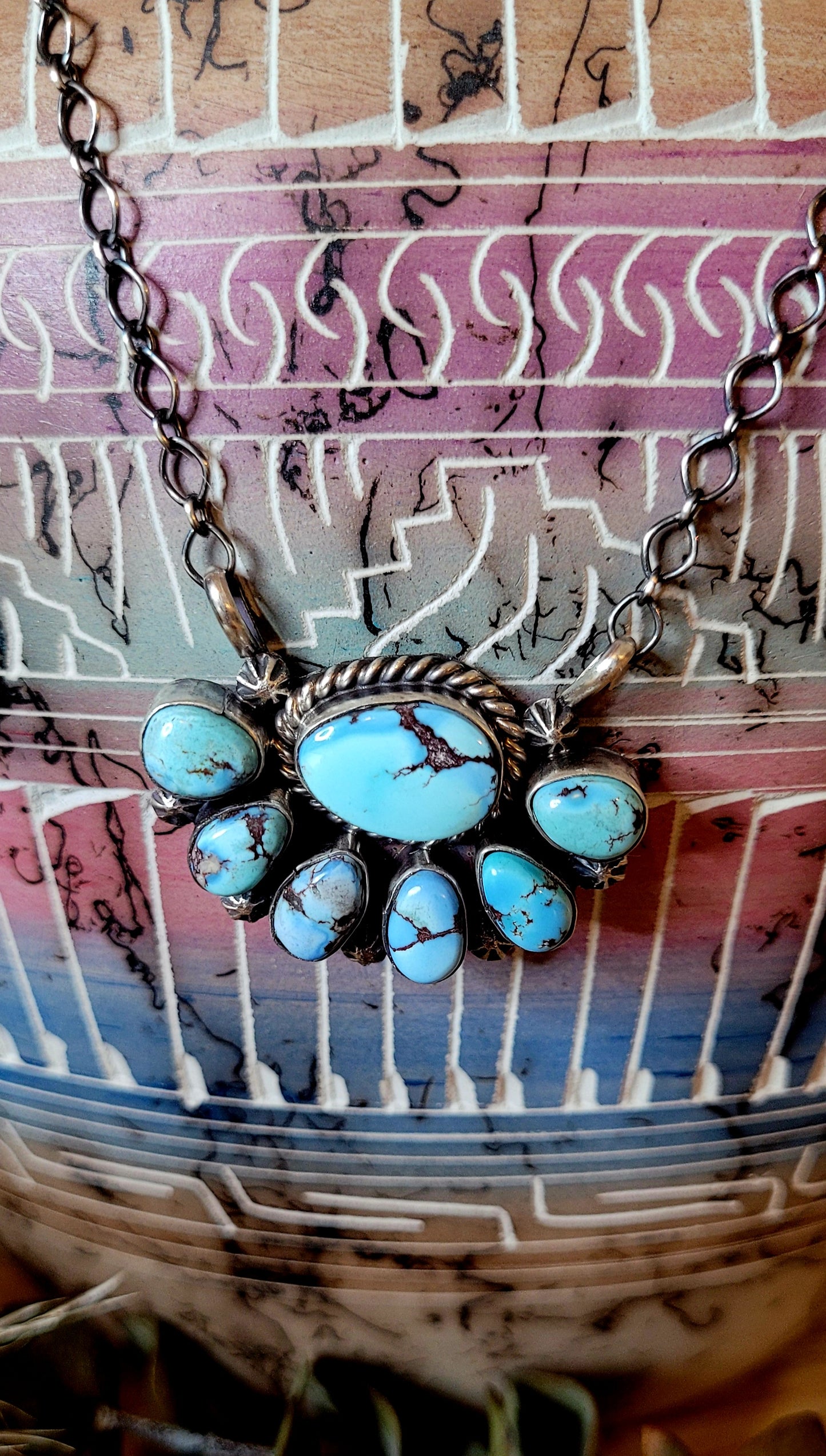 Golden Hills Cluster Necklace