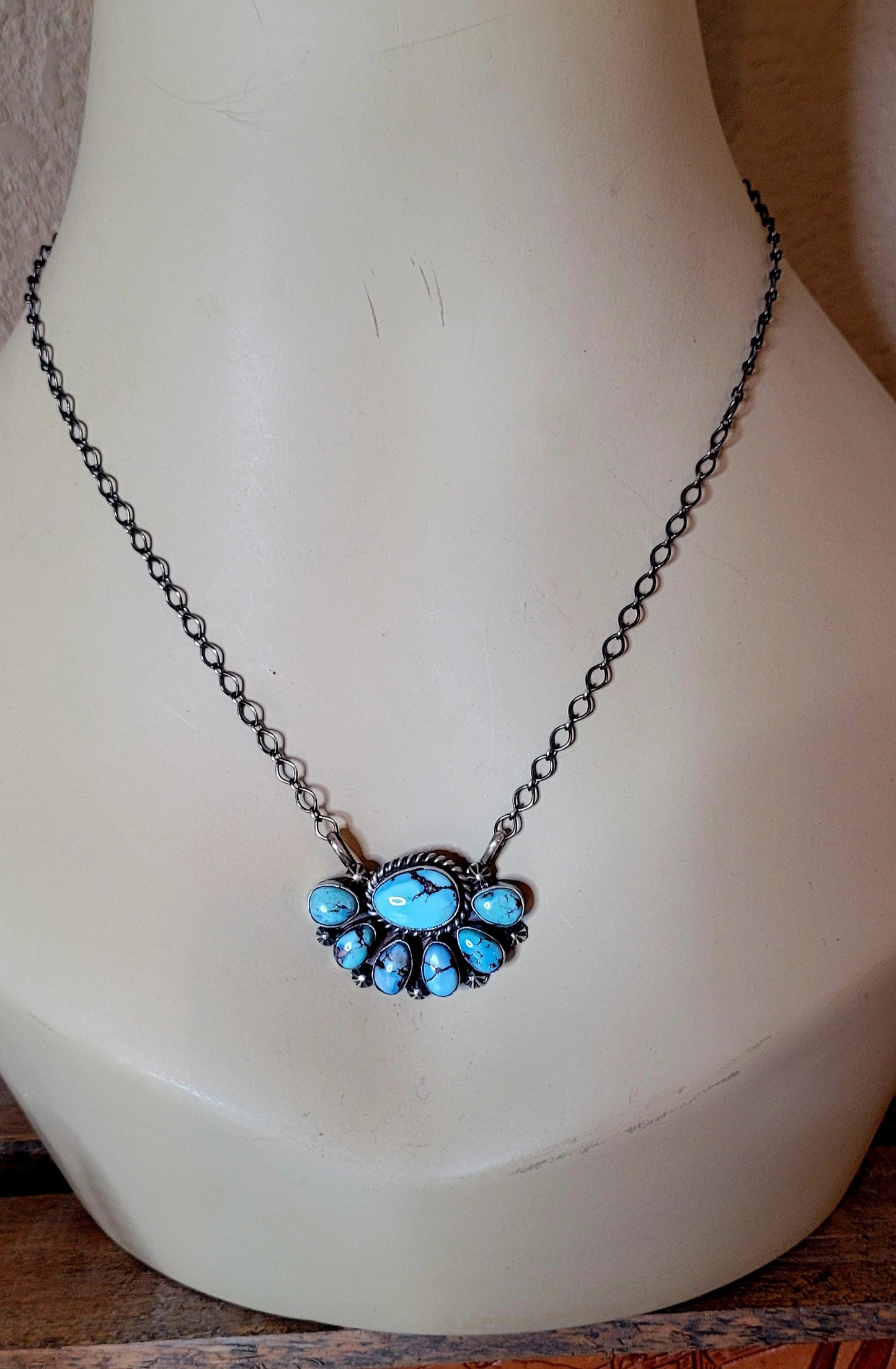 Golden Hills Cluster Necklace