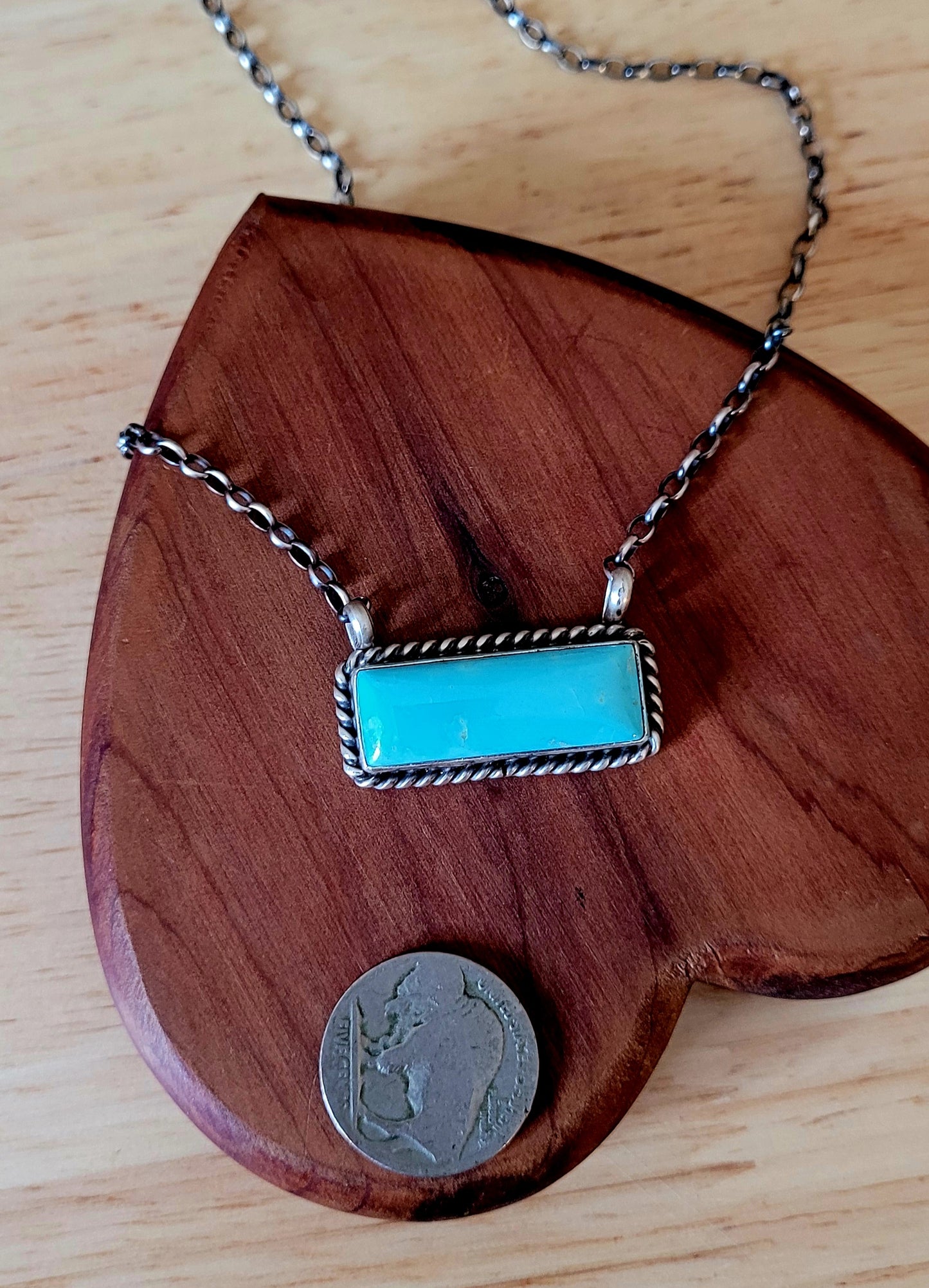 Large Kingman Bar Necklace