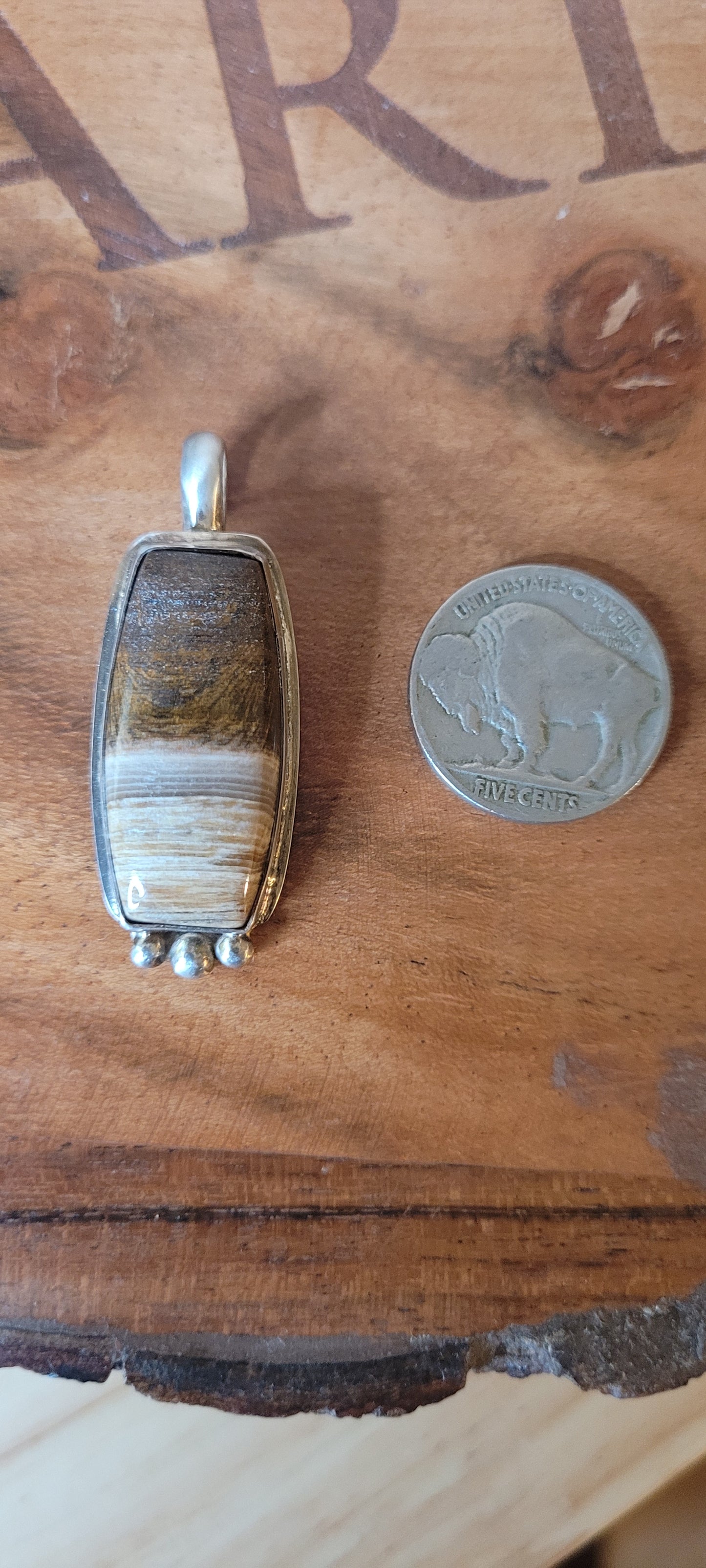 Petrified Oak Pendant