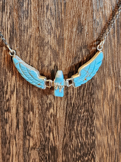 Turquoise Thunderbird Necklace