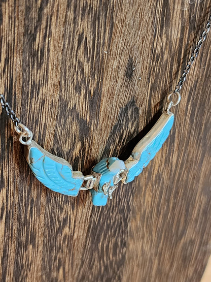 Turquoise Thunderbird Necklace