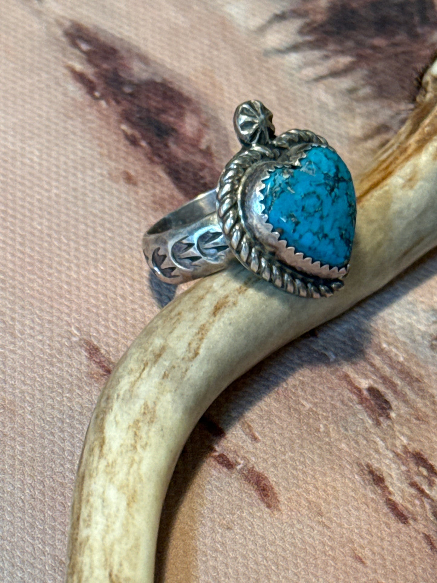 Turquoise Heart Ring