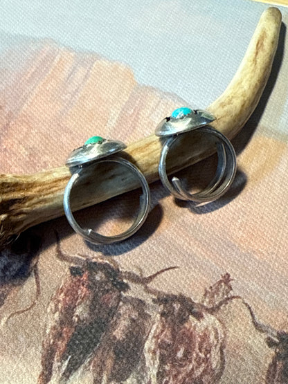 Sterling Silver Turquoise Shadowbox Ring