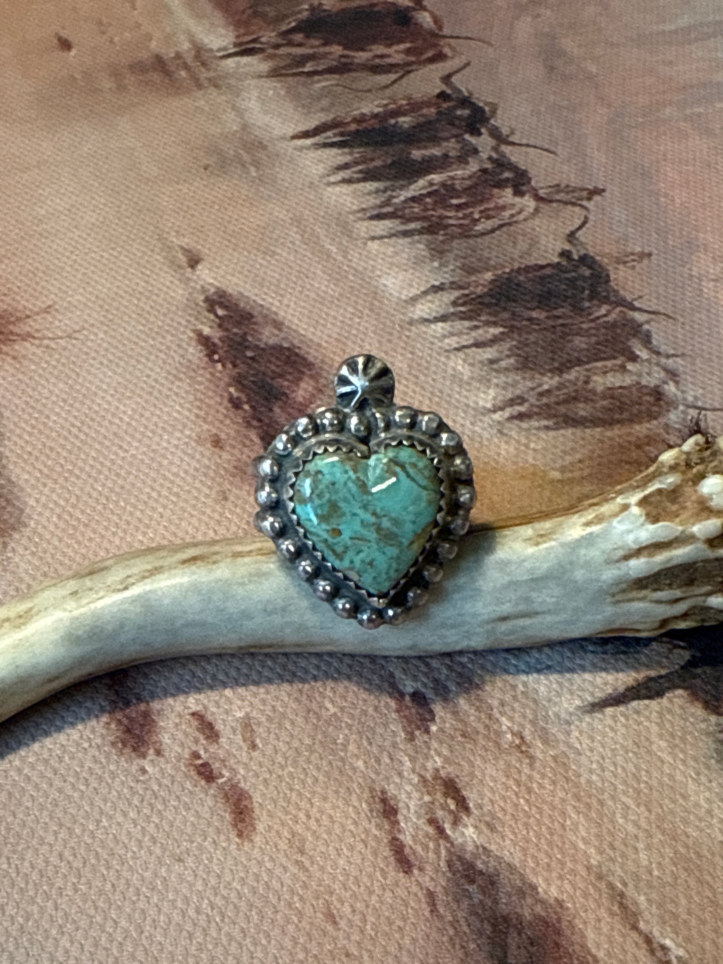 Turquoise Heart Ring