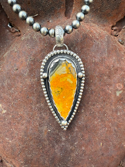 Unique Bumblebee Jasper Pendant- TSD