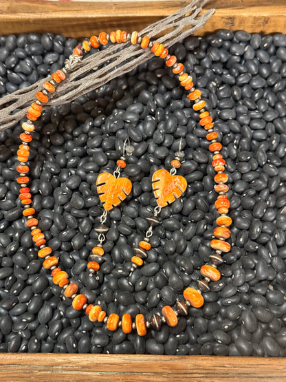 Spiny Oyster & Pearl Beaded Set
