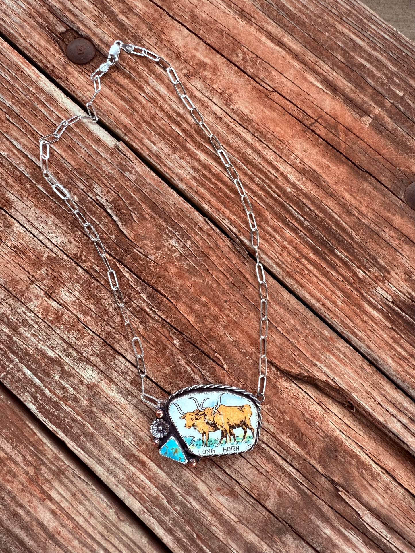 Texas Longorn Necklace