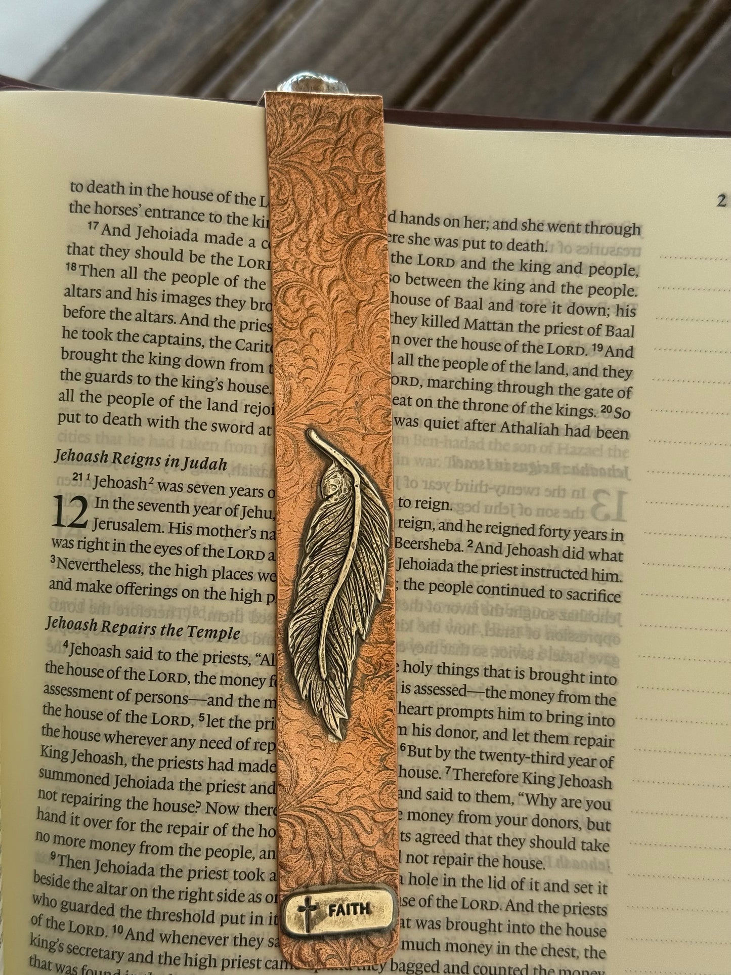 Faith & Feathers Bookmark- TSDesigns