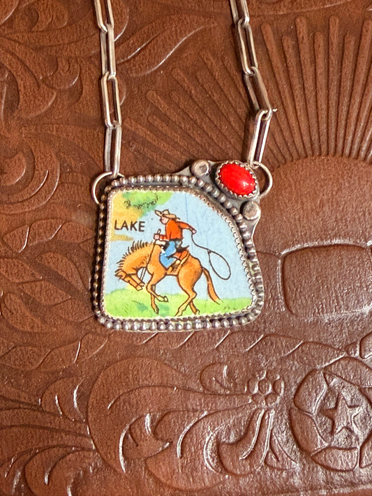 Buckaroo Plate necklace