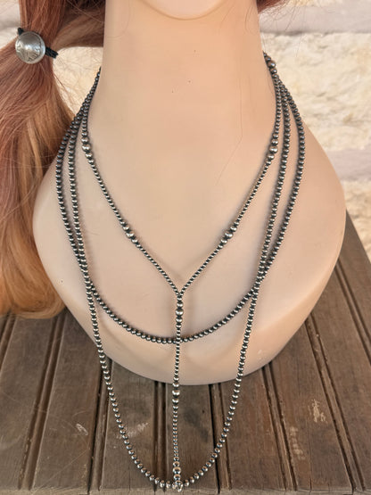 30" Navajo-Style Pearls 4mm
