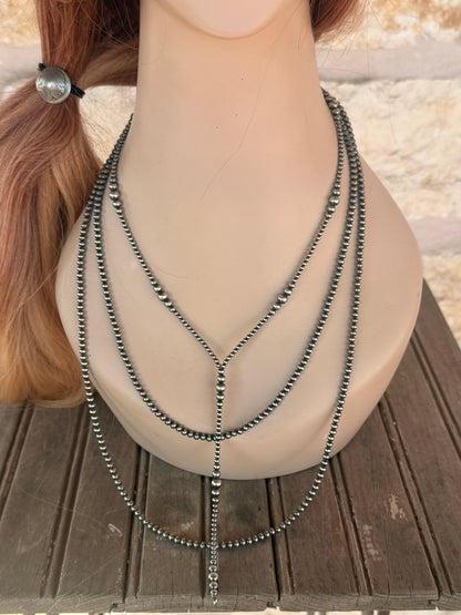24" Navajo-Style Pearls 4mm