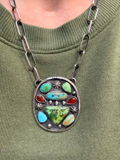 Multi-Stone 'CHUNK' Necklace