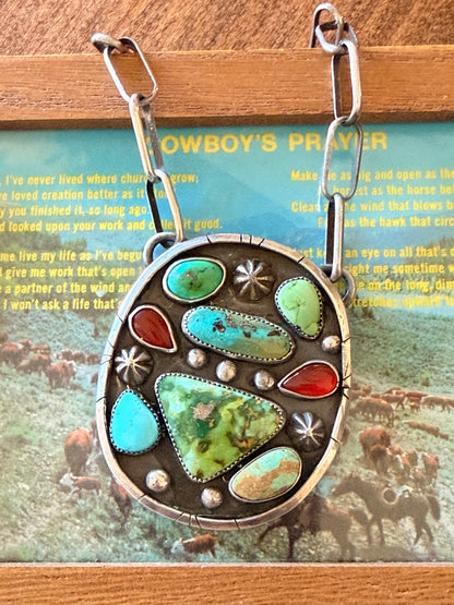 Multi-Stone 'CHUNK' Necklace