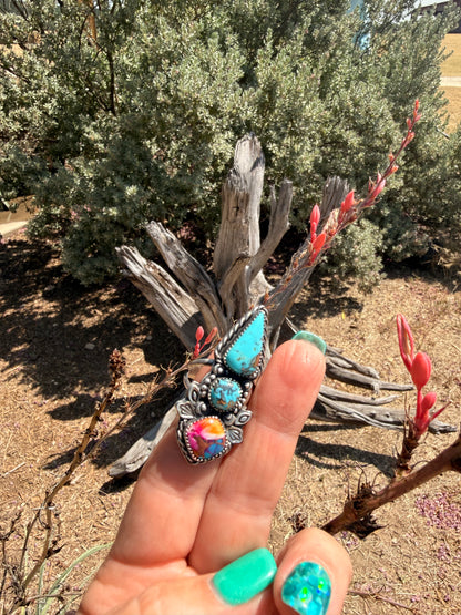 Turquoise & Mojave Ring