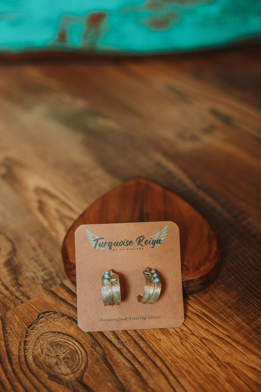 SS & Turquoise Earrings