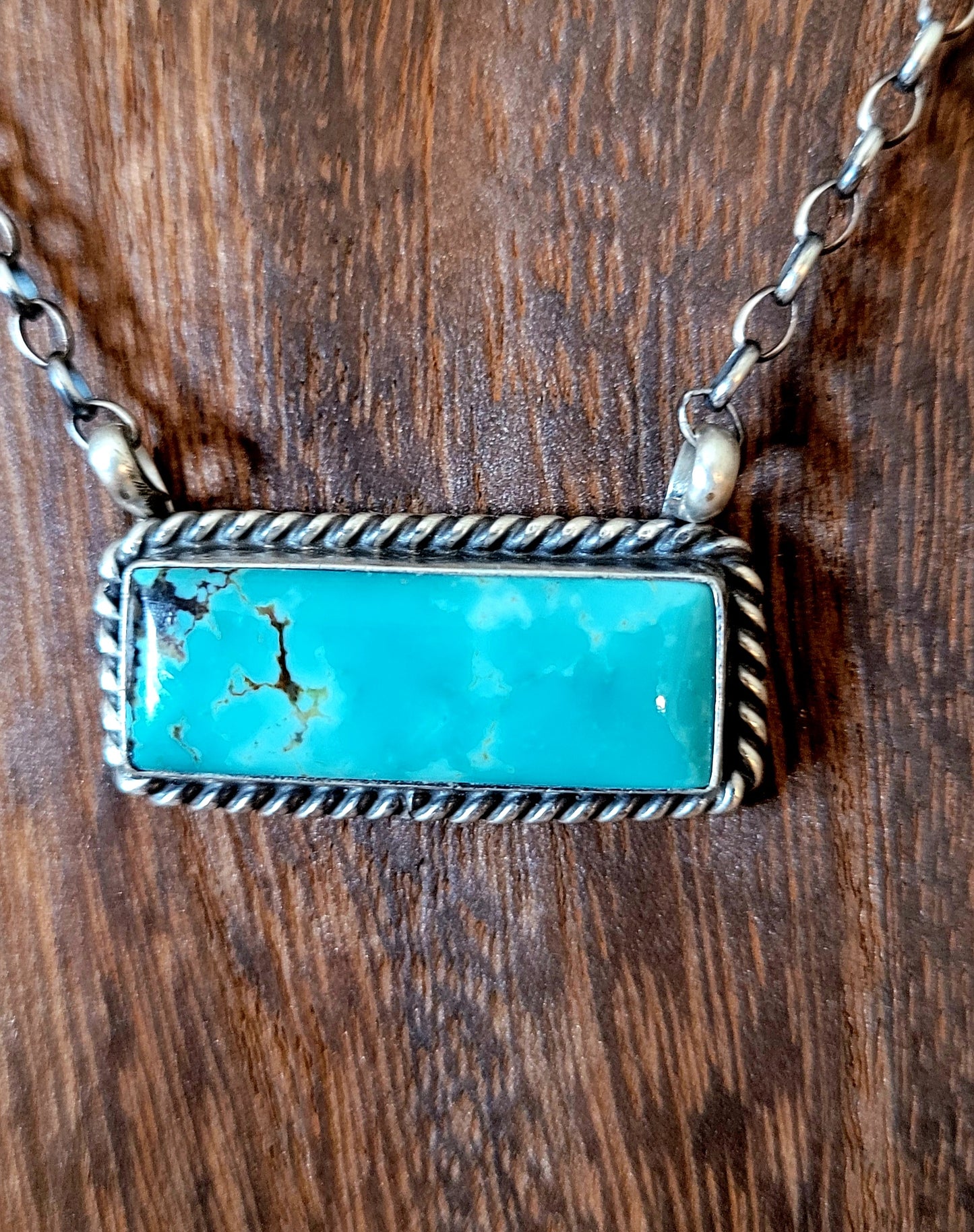 Large Kingman Bar Necklace